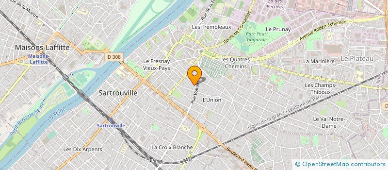 localisation de l'entreprise AU COIN DU FEU à SARTROUVILLE