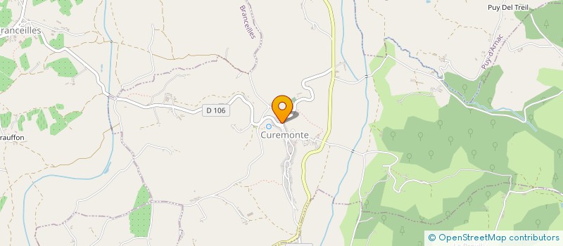 localisation de l'entreprise AU COIN DU FOUR  CUREMONTE