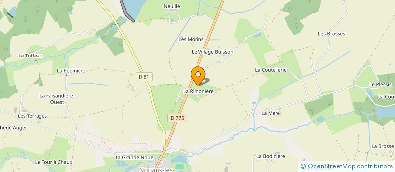 localisation de l'entreprise AU COIN DU JARDIN  NOUANS-LES-FONTAINES