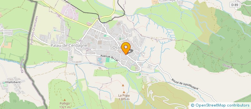 localisation de l'entreprise AU COIN DU TIPI  OSSEJA