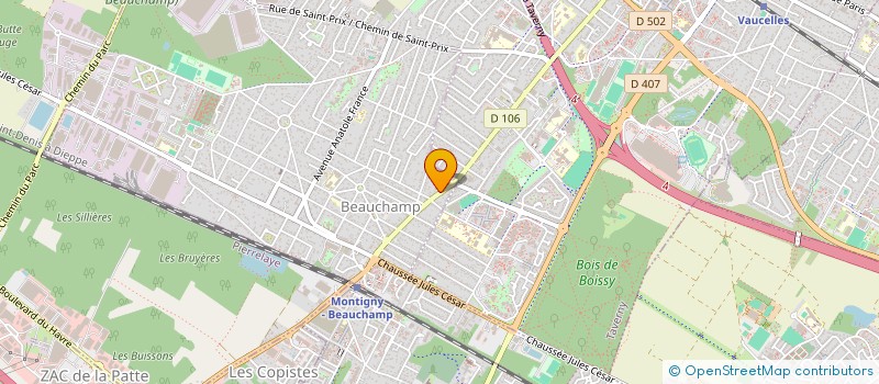 localisation de l'entreprise AU COIN FLEURI  PIERRELAYE