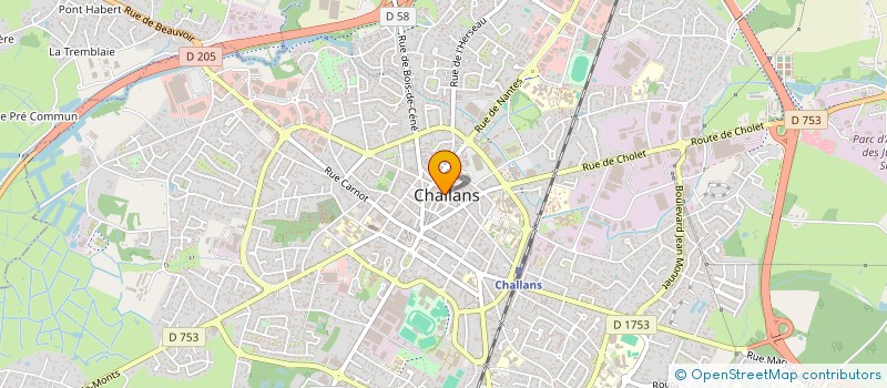 localisation de l'entreprise AU COIN LUDIQUE à CHALLANS