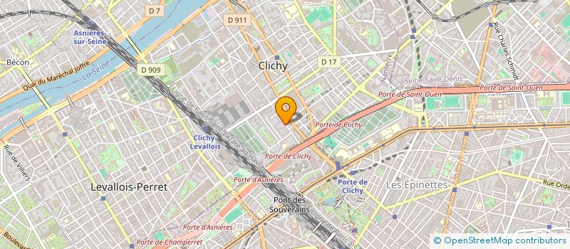 localisation de l'entreprise AU COIN VERT à CLICHY