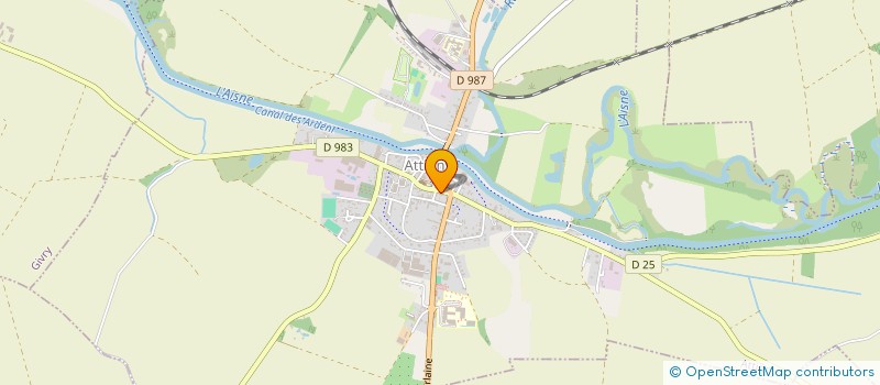 localisation de l'entreprise AU COMPTOIR ARDENNAIS  ATTIGNY