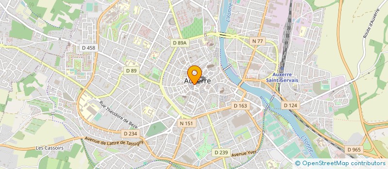 localisation de l'entreprise AU COMPTOIR BOURGOGNE DIFFUSION à AUXERRE