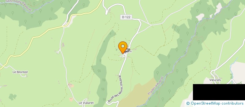 localisation de l'entreprise AU COMPTOIR D'AUBRAC  SAINT CHELY D'AUBRAC