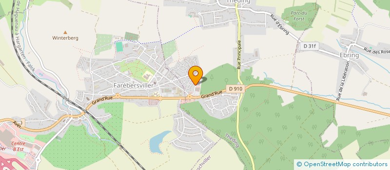 localisation de l'entreprise AU COMPTOIR DE LA MODE  THEDING