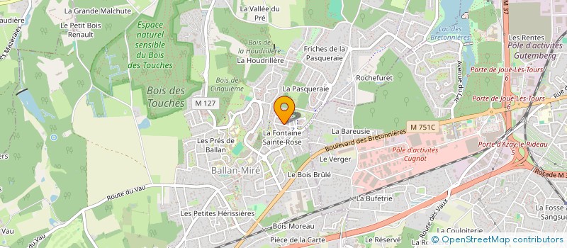 localisation de l'entreprise AU COMPTOIR DE MARGOT  BALLAN-MIRE