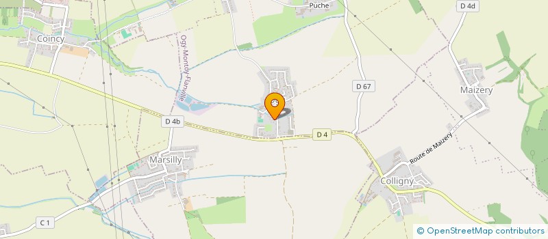 localisation de l'entreprise AU COMPTOIR DE PIERROT  OGY-MONTOY-FLANVILLE