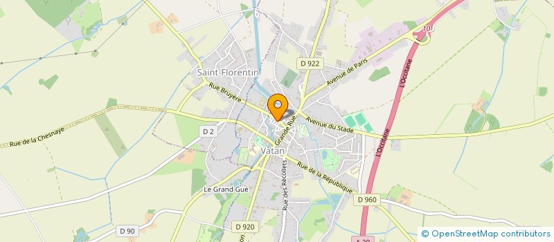 localisation de l'entreprise AU COMPTOIR DES DAMES à VATAN