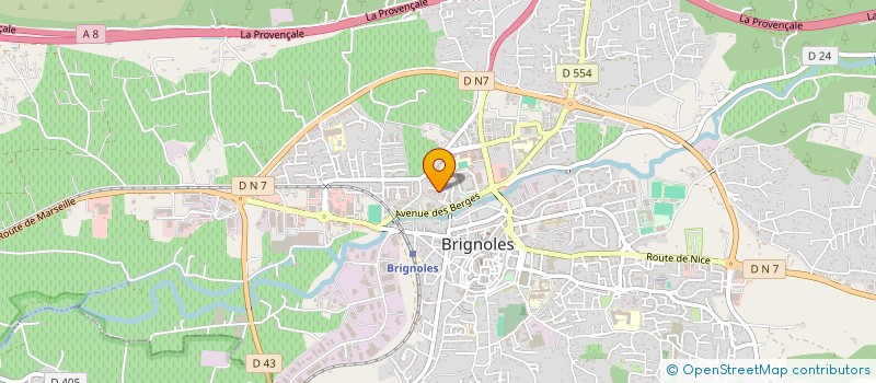 localisation de l'entreprise AU COMPTOIR DES DELICES à BRIGNOLES