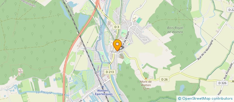 localisation de l'entreprise AU COMPTOIR DES GOURMANDS  WATTEN