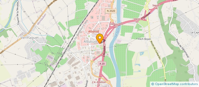 localisation de l'entreprise AU COMPTOIR DU COURTAGE à MONTAUBAN