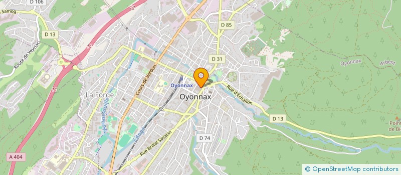 localisation de l'entreprise AU COMPTOIR DU TORREFACTEUR à OYONNAX