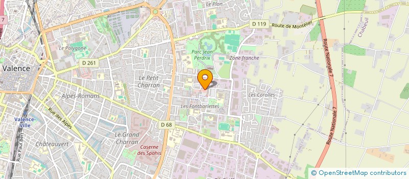 localisation de l'entreprise AU COMPTOIR FRUITIER à VALENCE