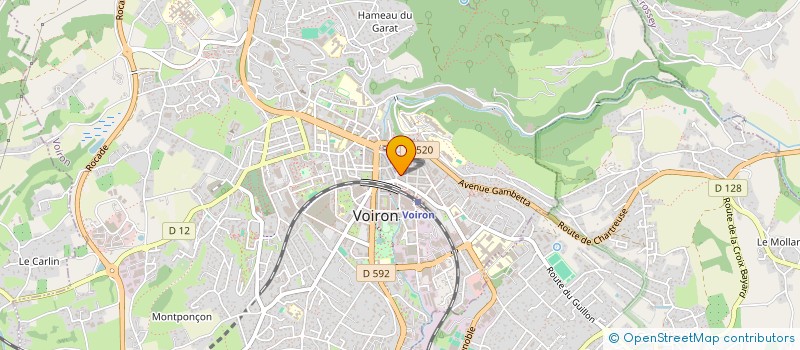 localisation de l'entreprise AU COMPTOIR GOURMAND EPICERIE FINE  VOIRON