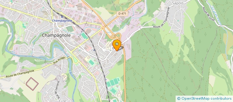 localisation de l'entreprise AU CONFORT JURASSIEN à CHAMPAGNOLE