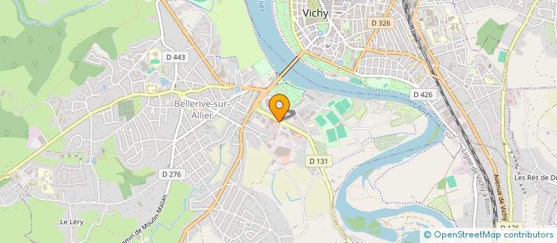 localisation de l'entreprise AU COQ D'OR à BELLERIVE-SUR-ALLIER