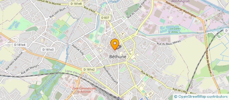 localisation de l'entreprise AU COQ.ILLICO à BETHUNE