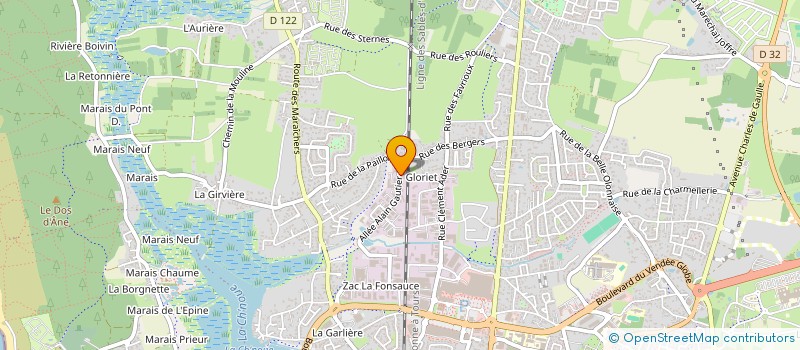 localisation de l'entreprise AU CORDEAU  LES SABLES-D'OLONNE