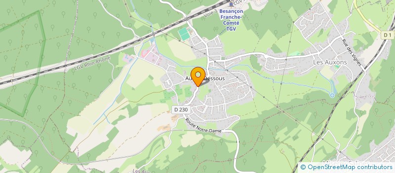 localisation de l'entreprise AU COTARD  LES AUXONS