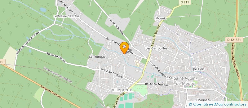 localisation de l'entreprise AU COTTAGE DU MEDOC  SAINT-AUBIN-DE-MEDOC