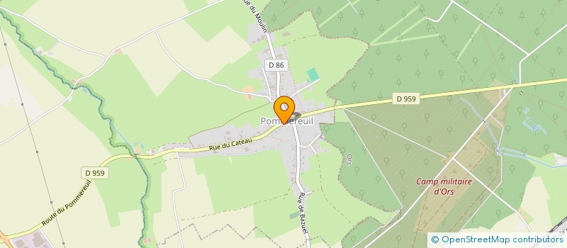 localisation de l'entreprise AU COUCOU GOURMAND CHEZ MME BRICOUT à POMMEREUIL