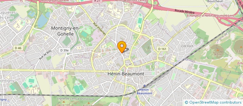 localisation de l'entreprise AU COUP DEUX CISEAUX à HENIN-BEAUMONT