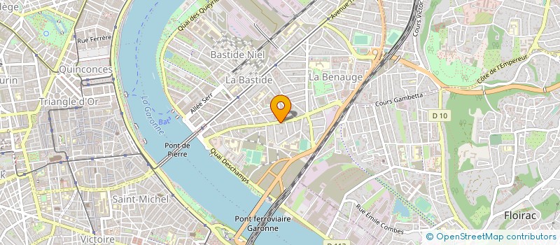 localisation de l'entreprise AU COURANT à BORDEAUX