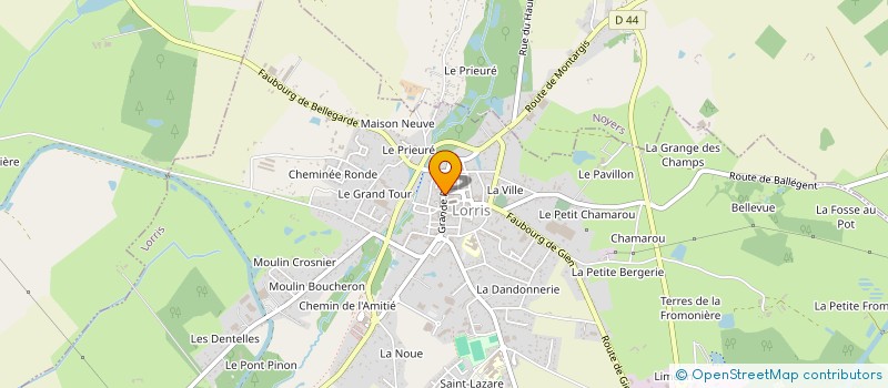 localisation de l'entreprise AU COURPALET à LORRIS