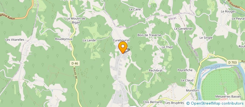 localisation de l'entreprise AU COURS D'EAU à VITRAC