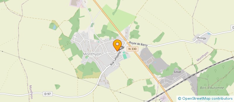 localisation de l'entreprise AU COURS DES GENERATIONS  MONTHYON