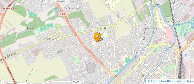 localisation de l'entreprise AU COURS DES HALLES à DOUAI