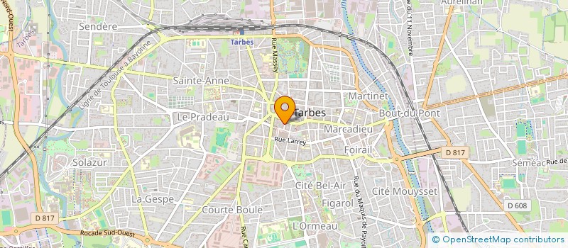localisation de l'entreprise AU COURS DES HALLES à TARBES