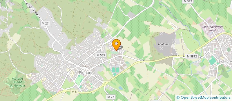 localisation de l'entreprise AU COURS DU SON  PIGNAN