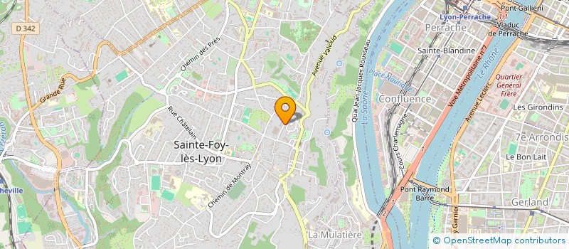 localisation de l'entreprise AU CREUX DE L'OREILLE CIE à SAINTE-FOY-LES-LYON