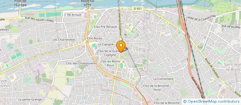 localisation de l'entreprise AU CROC à ORLEANS