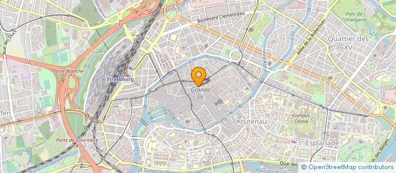 localisation de l'entreprise AU CROCODILE SA à STRASBOURG