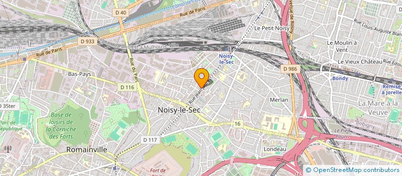 localisation de l'entreprise AU CROISSANT D'OR à NOISY-LE-SEC