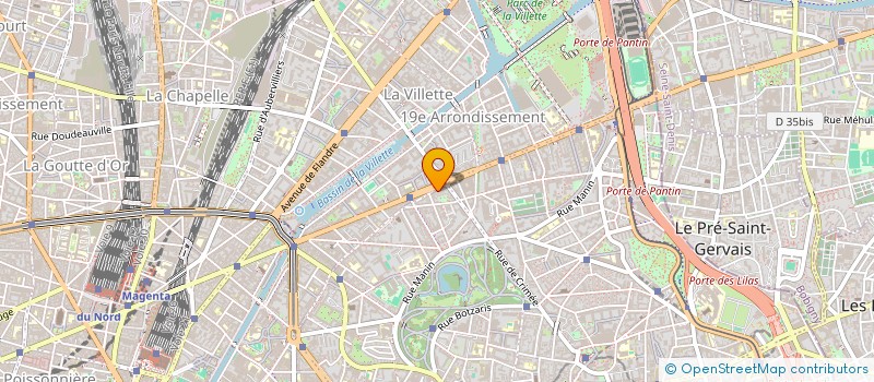 localisation de l'entreprise AU CROISSANT D OR  PARIS