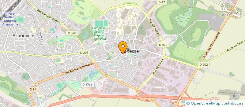 localisation de l'entreprise AU CROISSANT D'OR  GONESSE