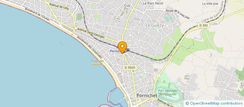 localisation de l'entreprise AU CROISSANT D'OR DE PORNICHET  PORNICHET