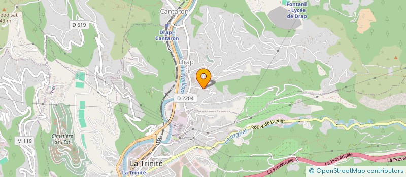 localisation de l'entreprise AU CROISSANT DE LUNE à DRAP
