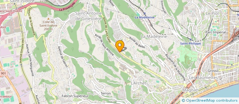 localisation de l'entreprise AU CROISSANT DE LUNE  NICE