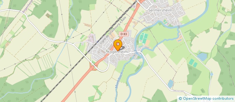 localisation de l'entreprise AU CROISSANT DE LUNE  KOGENHEIM