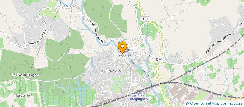 localisation de l'entreprise AU CROISSANT DORE à LES ARCS