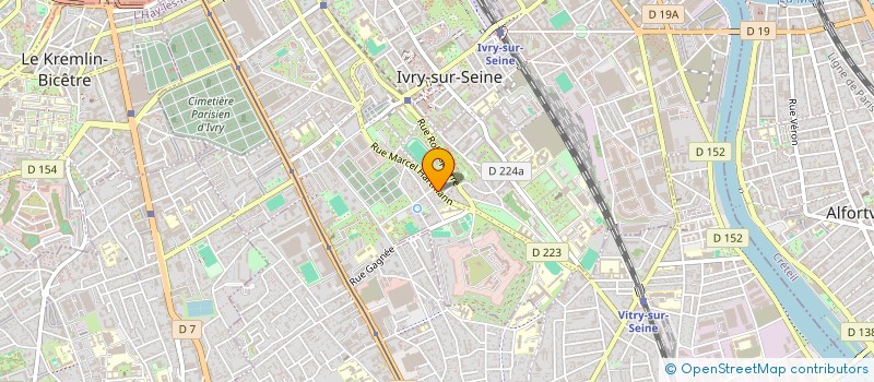 localisation de l'entreprise AU CROISSANT PATISSIER à IVRY-SUR-SEINE
