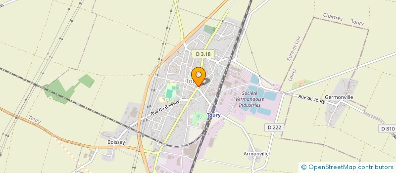 localisation de l'entreprise AU CUIR 104 à TOURY