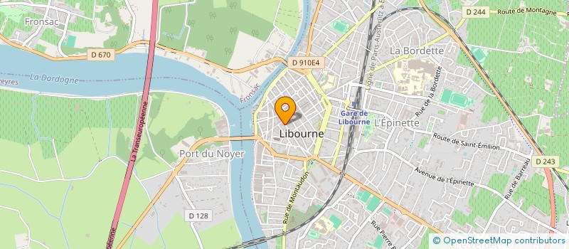 localisation de l'entreprise AU CUIR DE FRANCE à LIBOURNE