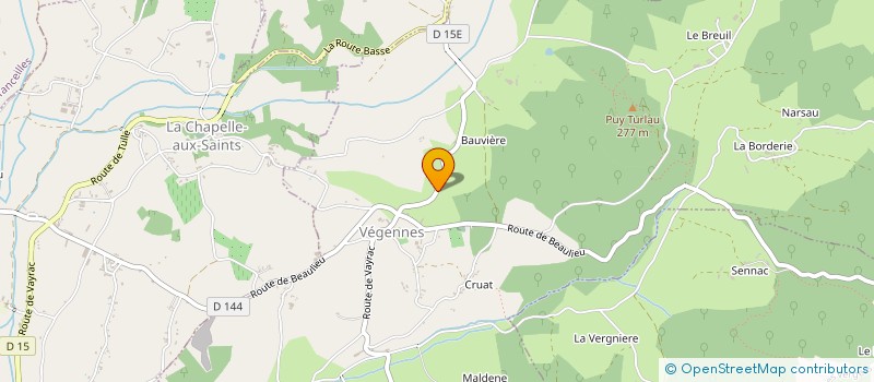 localisation de l'entreprise AU CUR DE LA VALLEE  VEGENNES